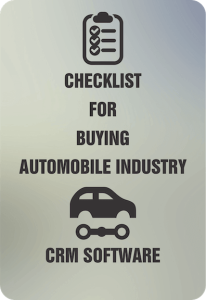 Checklist for buying Automobile CRM