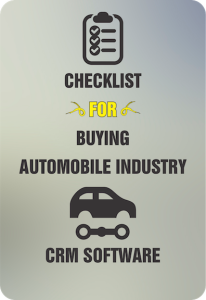 Checklist For Buying Automobile CRM