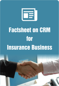 factsheet on crm for insurance business