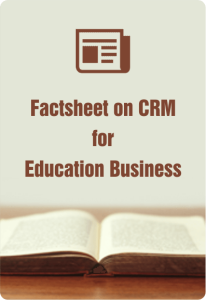 factsheet on crm for education business