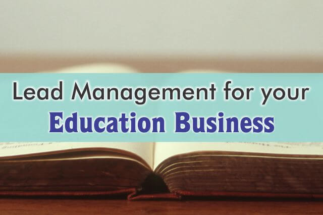 CRM For Lead Management In Education Business