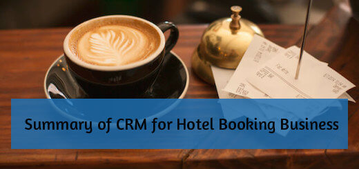 Brief on CRM for Hotel Booking Business