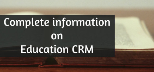Complete information on Education CRM Part 1
