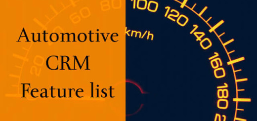 Automotive CRM Feature List