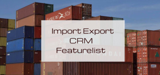 Import Export CRM Featurelist