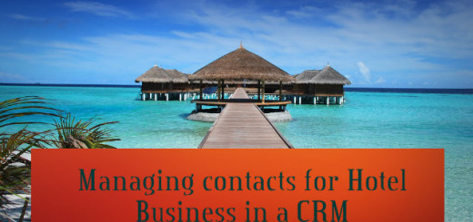 Managing contacts for Hotel Business in CRM