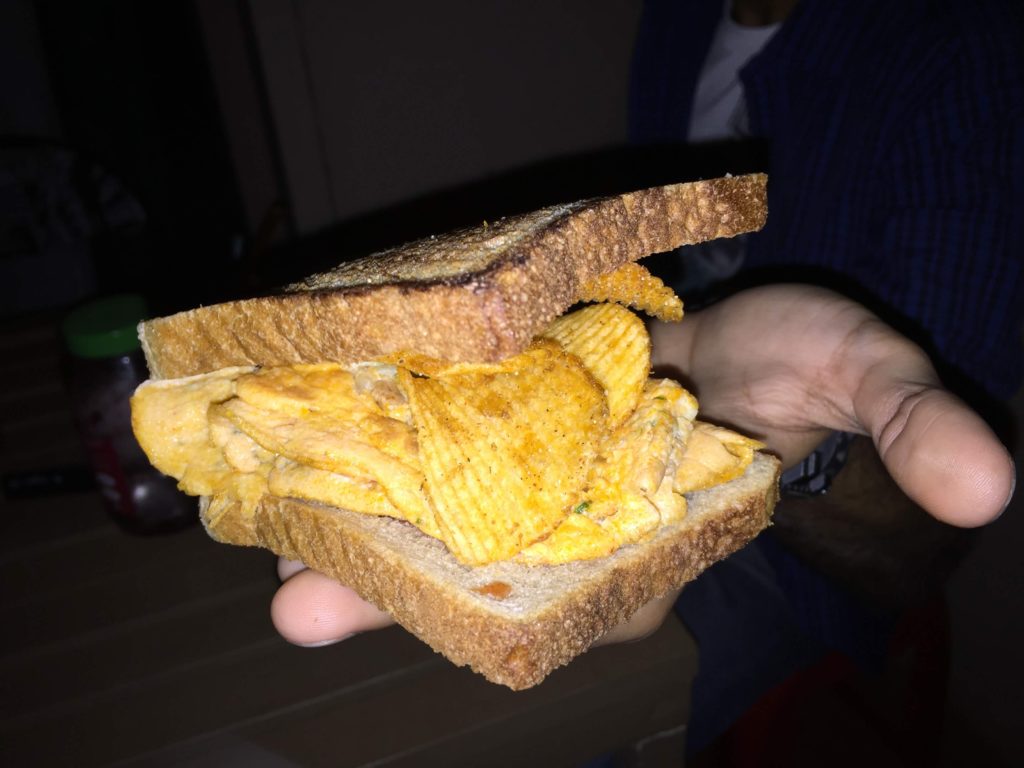 Omelettes sandwich