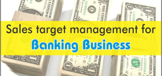 sales target management for banking business